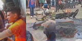 Iquitos: extranjero es golpeado y su moto quemada porque habría golpeado a anciana por deuda de S/100