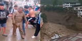 Piura: obrero se salva de milagro tras caída de nuevo huaico en Canchaque