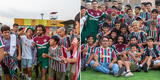 Cracks del Fluminense pasaron un momento especial con los menores de su academia en Perú