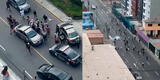 San Miguel: registran intensa balacera frente a colegio Innova Schools y hay un herido