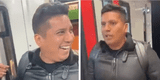 Luisito Caycho la hace linda como jalador en tren de España: "Peruano recurseándose"