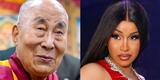 Cardi B tilda de 'depredador' a Dalai Lama tras besar a niño en la boca
