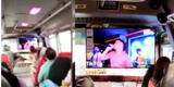 "Así da gusto viajar": Chofer de transporte público instaló televisor de 40 pulgadas y se vuelve viral