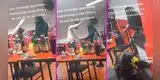 Intenta impresionar a peruana con pasos de saya, pero tropieza y cae por las escaleras: “Es caporal”