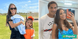 Ana Paula Consorte pasea con el bebé de Paolo Guerrero y sus padres: "Día de familia en el colegio"