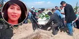 Entre llantos y pedidos de justicia entierran a Yoni Taype, mujer cuyo cuerpo fue cercenado en Arequipa