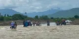 Chiclayo: conductores se arriesgan a cruzar badén manejando tras activación de río en Oyotún