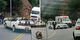 Apurímac: enorme roca cae de cerro y mata a tres personas que se desplazaban en auto por la carretera