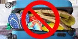 ¿Qué productos están prohibidos llevar a un avión y cuánto es el peso permitido en un equipaje de mano?