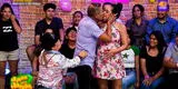 ¡Qué tal chape!: Jhonny Carpincho le robó beso a Dorita Orbegoso en "Jirón del humor"
