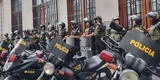Alejandro Toledo: reportan gran contingente policial en la Sala Penal del Poder Judicial tras llegada del expresidente