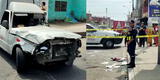 VES: Mujer sale 'volando' de combi y muere tras choque de buses de transporte público