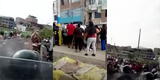 VES: serenos se enfrentan a ambulantes que querían volver a la "Cachina", donde fueron retirados hace 9 días