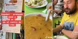 Español prueba menú de 12 soles en pleno Centro de Lima, pero su singular reacción es viral: "Bien monse"