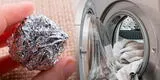 ¿Por qué debería poner papel aluminio en la lavadora? Conoce el truco que te ayudará con tus prendas