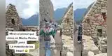Visitan Machu Picchu, pero descubren singular animal y tienen impensada reacción: “¿Mascota de los incas?”
