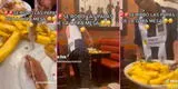 Joven peruano agarra las papas fritas que sobraron en otra mesa y en TikTok se vacilan: "Nada se pierde"