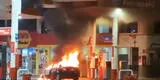 Auto que se abastecía de gas natural se incendió en un grifo de Santa Anita: “La manguera estaba parchada”