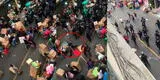 Mesa Redonda: se desata batalla campal entre ambulantes y fiscalizadores tras ser retirados de la zona
