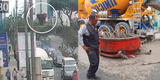 Jesús María: revelan video donde recipiente de cemento aplasta a obrero durante construcción de edificio