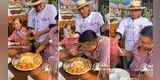 Lo retan a terminar plato marino en 15 minutos por 250 soles, lo logra y es viral: "Lo dejaron misio"