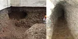 Surquillo: obreros hallan un extraño y misterioso túnel tras cavar 20 metros de profundidad