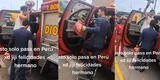 “Es amor a prueba de fuego”: Recién casados es llevado en un camión de bomberos y causa la sensación en TikTok