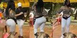Colombiana se enfrenta a amiga en duelo de salsa en Barranquilla y se roban el show con sus singulares movimientos