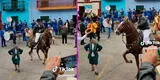‘Muñequita de Chiquian’ baila con caballo de paso a ritmo de huayno y la rompe en TikTok