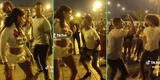Venezolanos la ‘rompen’ bailando tambor en concurrida calle y sorprende con singular escena: “Los contrato”