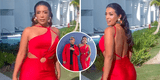 Kate Candela impacta con despampanante vestido rojo en los Premios Heat 2023