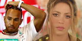 Shakira pone en aprietos a Lewis Hamilton por fotos con modelo brasileña