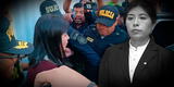 Betssy Chávez es detenida por la PNP y es llevada a la carceleta judicial