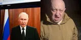 Vladimir Putin tilda de "traición" y ordena "neutralizar" acciones del Grupo Wagner antes de llegar a Moscú