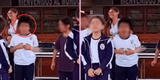 Niño conmueve en TikTok al cantar a todo pulmón "Mi querido viejo" a su padre fallecido en el colegio