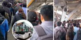 Metropolitano: temen que usuarios sufran asfixia en Estación Naranjal tras largas colas por protestas