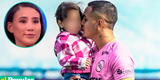 Jesús Barco pasea chocho a la hija de Samahara Lobatón en el partido del Sport Boys