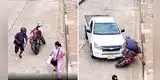 Conductor atropella a ladrón y le destruye la moto tras asaltar a mujer en la calle: lo persiguió