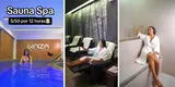 Peruana muestra sauna spa en San Miguel a solo 50 soles y datazo alborota TikTok: "Por 12 horas"