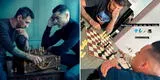 Christian Cueva y Beto da Silva juegan ajedrez al estilo de Lionel Messi y Cristiano Ronaldo