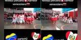 Colegio peruano conmueve a usuarios al mezclar festejo con tambor venezolano en actuación por fiestas patrias