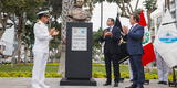 Alcalde Allison lideró la ceremonia de develación del busto del vicealmirante Carlos Ponce Canessa