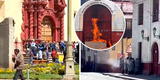 Protestas en Perú: PNP y manifestantes se enfrentan en Huancavelica tras quema de la prefectura