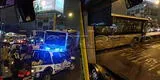 Reportan despiste de bus del Metropolitano pasando la estación Independencia