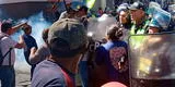 Arequipa: PNP lanzó bombas lacrimógenas en enfrentamiento con manifestantes que están en contra de Dina Boluarte
