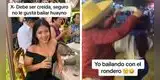 Le dicen creída y que no le gusta el huayno, pero los deja callados:"Bailando con el rondero"