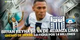 Bryan Reyna se va de Alianza Lima: crack peruano jugaría en el Gremio de Brasil por 1.4 millones