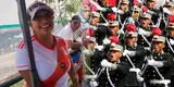 "Hasta lonche podría sacar": vendedora de comida la rompe en Av. Brasil y asegura que desfile está para rato