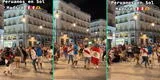 Peruanos celebran Fiestas Patrias a ritmo de huayno en Plaza de Madrid: “Que viva el Perú”