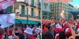 Peruanos en Madrid celebran Fiestas Patrias realizando Banderazo en la Gran vía: "Esto es Perú"